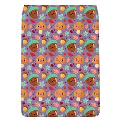 Nuts And Mushroom Pattern Removable Flap Cover (l) by designsbymallika