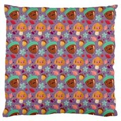 Nuts And Mushroom Pattern Standard Flano Cushion Case (one Side) by designsbymallika