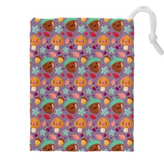 Nuts And Mushroom Pattern Drawstring Pouch (4xl) by designsbymallika