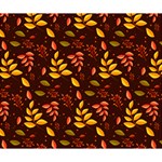 Yellow Green Orange Leaf Pattern Deluxe Canvas 14  x 11  (Stretched) 14  x 11  x 1.5  Stretched Canvas