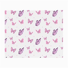 Pink Purple Butterfly Small Glasses Cloth by designsbymallika