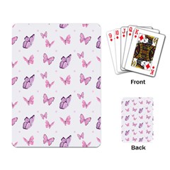 Pink Purple Butterfly Playing Cards Single Design (rectangle) by designsbymallika