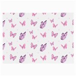 Pink Purple Butterfly Large Glasses Cloth (2 Sides) Front