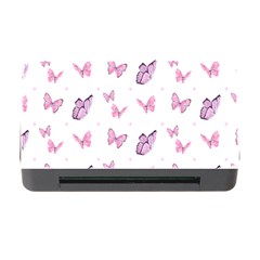 Pink Purple Butterfly Memory Card Reader With Cf by designsbymallika