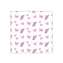 Pink Purple Butterfly Satin Bandana Scarf by designsbymallika