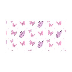 Pink Purple Butterfly Yoga Headband by designsbymallika