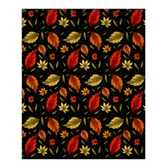 Golden Orange Leaves Shower Curtain 60  X 72  (medium)  by designsbymallika