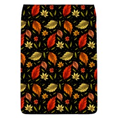 Golden Orange Leaves Removable Flap Cover (l) by designsbymallika