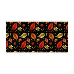 Golden Orange Leaves Yoga Headband by designsbymallika