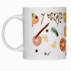 Honey Bee Pattern White Mugs by designsbymallika