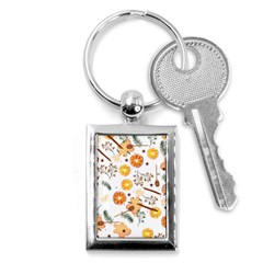 Honey Bee Pattern Key Chain (rectangle) by designsbymallika