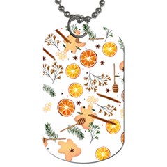 Honey Bee Pattern Dog Tag (one Side) by designsbymallika