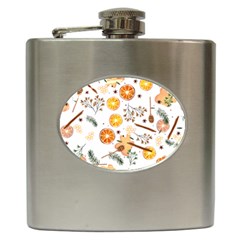 Honey Bee Pattern Hip Flask (6 Oz) by designsbymallika