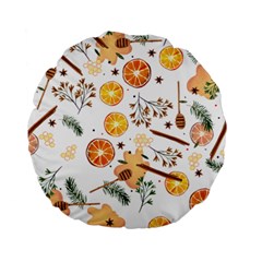 Honey Bee Pattern Standard 15  Premium Round Cushions by designsbymallika