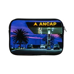 Night Scene Gas Station Building, Montevideo, Uruguay Apple Ipad Mini Zipper Cases by dflcprintsclothing