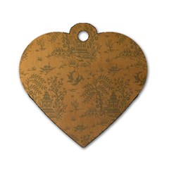 Georgian Wall Dog Tag Heart (one Side)