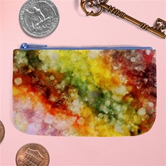 The Drawn Background Grunge, A Multikolor Large Coin Purse by FloraaplusDesign