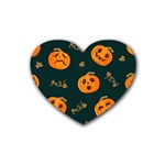 Halloween Rubber Coaster (Heart)  Front