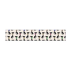 Lady Cat Pattern, Cute Cats Theme, Feline Design Flano Scarf (mini) by Casemiro