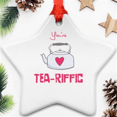 Your Tea-riffic Star Ornament (two Sides) by CuteKingdom