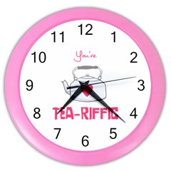 Your Tea-riffic Color Wall Clock