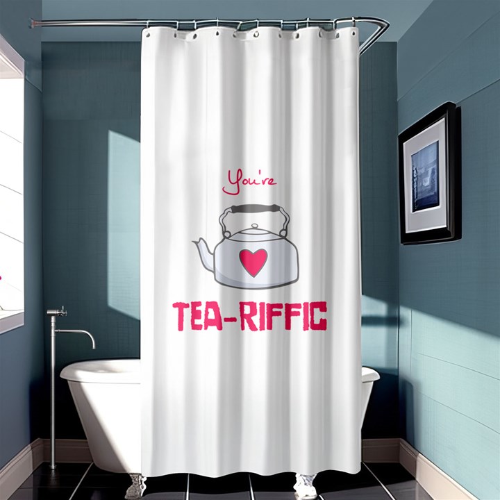 Your Tea-riffic Shower Curtain 36  x 72  (Stall) 