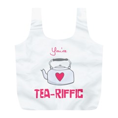 Your Tea-riffic Full Print Recycle Bag (l) by CuteKingdom