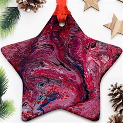 Dragons Flames Ornament (star) by kaleidomarblingart