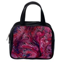 Dragons Flames Classic Handbag (one Side) by kaleidomarblingart