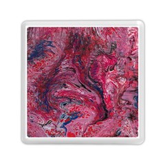 Dragons Flames Memory Card Reader (square) by kaleidomarblingart