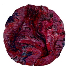 Dragons Flames Large 18  Premium Flano Round Cushions by kaleidomarblingart