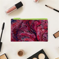 Dragons Flames Cosmetic Bag (xs) by kaleidomarblingart