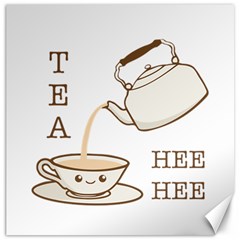 Tea Hee Hee Canvas 20  X 20  by CuteKingdom