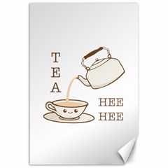 Tea Hee Hee Canvas 24  X 36  by CuteKingdom