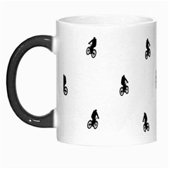 Riding Bike Motif Print Pattern Morph Mugs by dflcprintsclothing