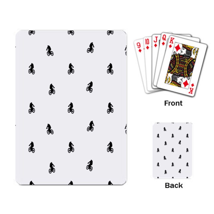 Riding Bike Motif Print Pattern Playing Cards Single Design (Rectangle)