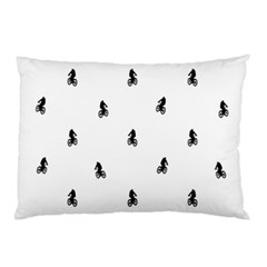 Riding Bike Motif Print Pattern Pillow Case by dflcprintsclothing