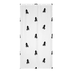 Riding Bike Motif Print Pattern Shower Curtain 36  X 72  (stall)  by dflcprintsclothing