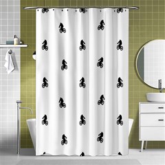 Riding Bike Motif Print Pattern Shower Curtain 48  X 72  (small)  by dflcprintsclothing