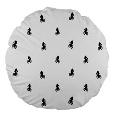 Riding Bike Motif Print Pattern Large 18  Premium Round Cushions by dflcprintsclothing