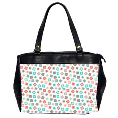 Aqua Coral Oversize Office Handbag (2 Sides) by CuteKingdom