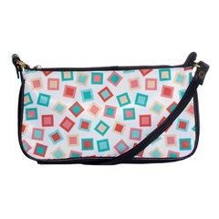 Aqua Coral Shoulder Clutch Bag by CuteKingdom