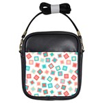 Aqua coral Girls Sling Bag Front