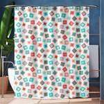 Aqua coral Shower Curtain 60  x 72  (Medium)  60 x72  Curtain