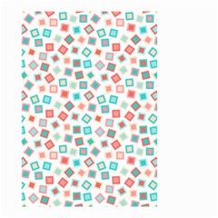 Aqua Coral Small Garden Flag (two Sides) by CuteKingdom