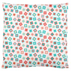 Aqua Coral Large Cushion Case (one Side) by CuteKingdom