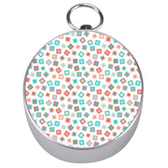 Aqua Coral Silver Compasses by CuteKingdom