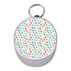 Aqua Coral Mini Silver Compasses by CuteKingdom