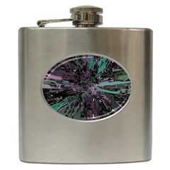 Glitched Out Hip Flask (6 Oz) by MRNStudios