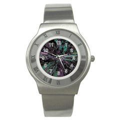 Glitched Out Stainless Steel Watch by MRNStudios